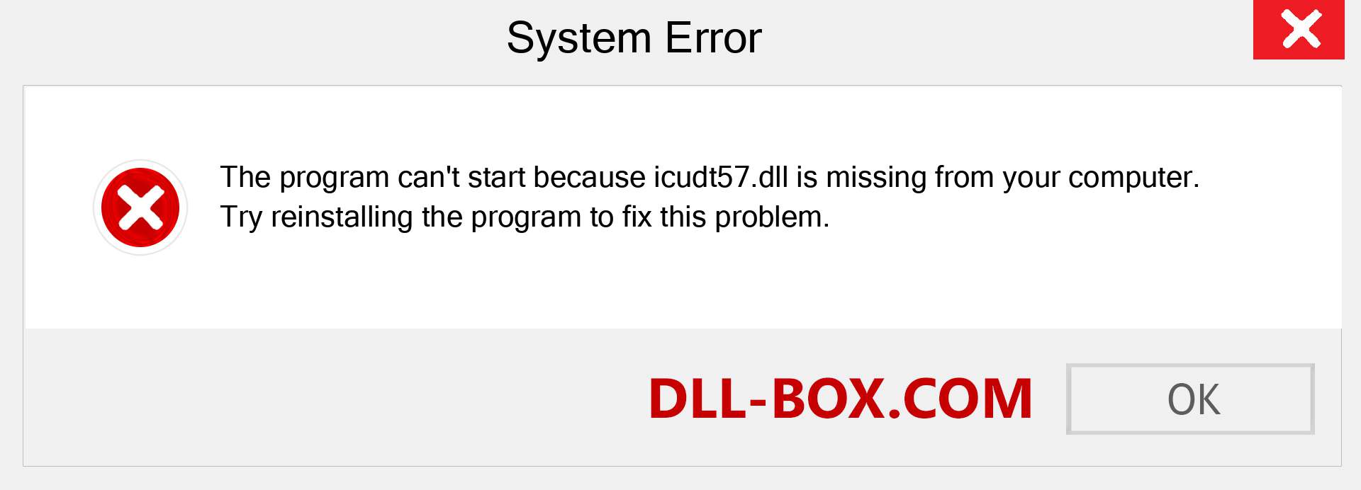  icudt57.dll file is missing?. Download for Windows 7, 8, 10 - Fix  icudt57 dll Missing Error on Windows, photos, images